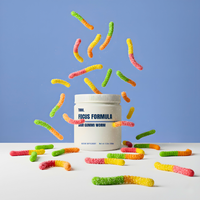 THNK.™ Focus Powder Sour Gummi Worm